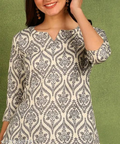 New Ethnic 4 You Straight Short Kurta for Girls and Women