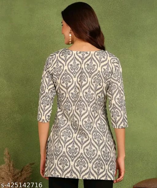 New Ethnic 4 You Straight Short Kurta for Girls and Women