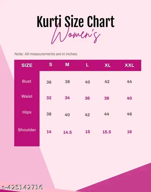 New Ethnic 4 You Straight Short Kurta for Girls and Women