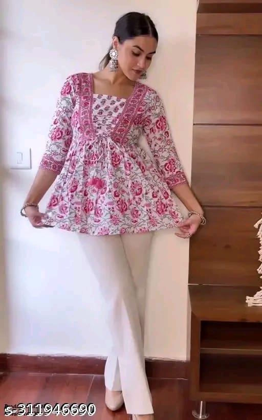 Pure Cotton Short Top(Only Top)