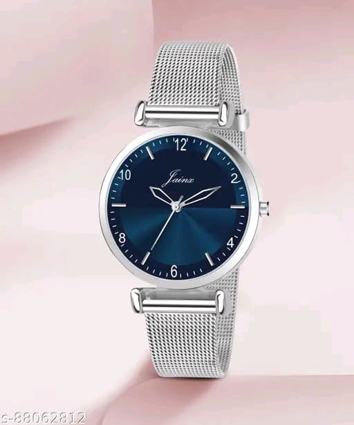 Jainx JW691 Blue Dial Mesh Band Analog Watch - For Women