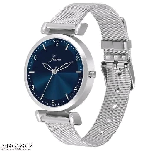 Jainx JW691 Blue Dial Mesh Band Analog Watch - For Women