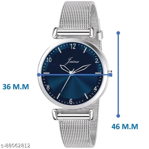 Jainx JW691 Blue Dial Mesh Band Analog Watch - For Women