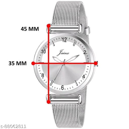Jainx JW691 Blue Dial Mesh Band Analog Watch - For Women