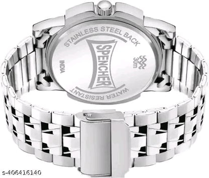 Silver Stainless Chain Green Dial Men’s & Boy’s Analog Watch