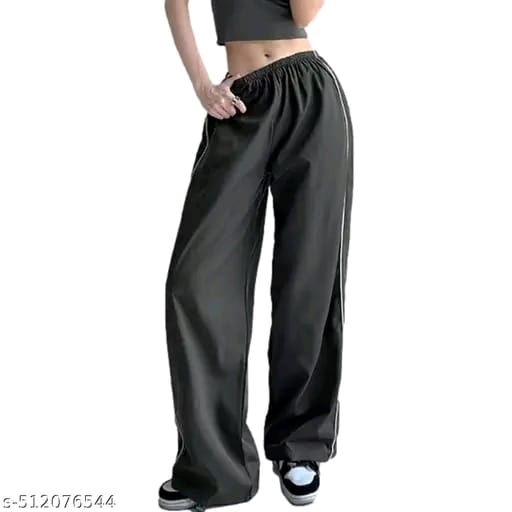 Women solid ns piaping stylish jogers pants