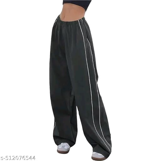 Women solid ns piaping stylish jogers pants