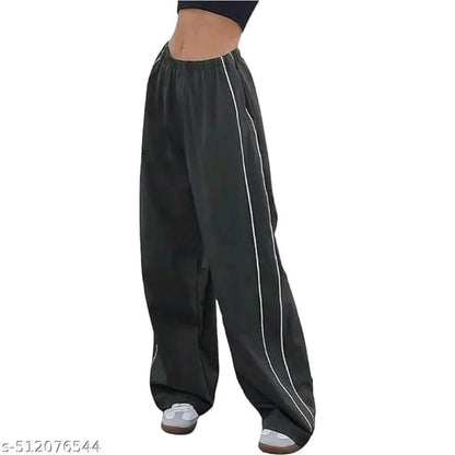 Women solid ns piaping stylish jogers pants