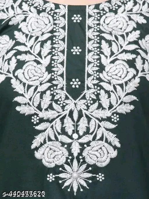 Timorous Fashion: Elegant Rayon Short Kurtis with Embroidery (XS-XXL)