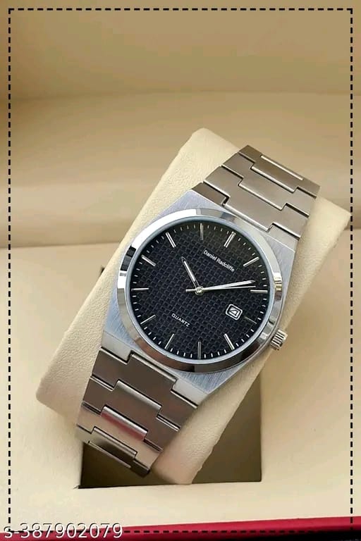 Day n Date Series Men's Black Silver Chain Analog Watches Classic, Attractive, Professional, top-trendy and stylish Analog Watches for Men/boys for office, school use