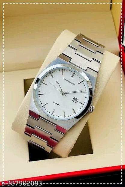 Day n Date Series Men's Black Silver Chain Analog Watches Classic, Attractive, Professional, top-trendy and stylish Analog Watches for Men/boys for office, school use
