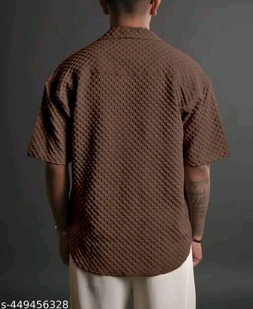 Casual Knit Shirt for Mens Stylish Half Sleeve Mens Shirts